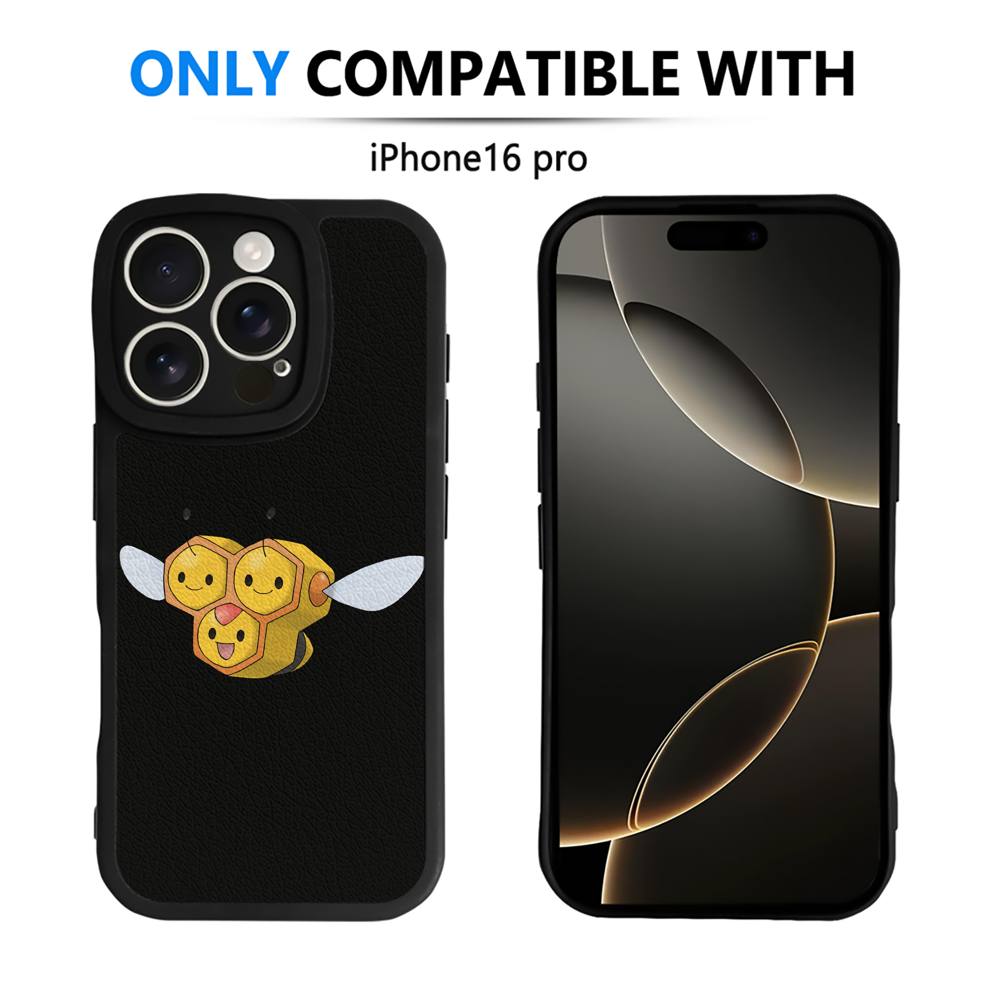 （画像用） ポケットモンスター Pokémon 【iPhone 16シリーズ対応】シリコンスマホケース（レザー調） 材質：シリコン
